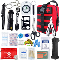 Tactical First Aid Kit – Car, Camping & Survival EDC Pouch