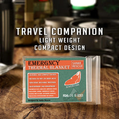 4pcs Emergency Mylar Thermal Blanket Foil Space Blanket Designed for NASA Body Warmer Outdoor First Aid Camping Hiking Travel