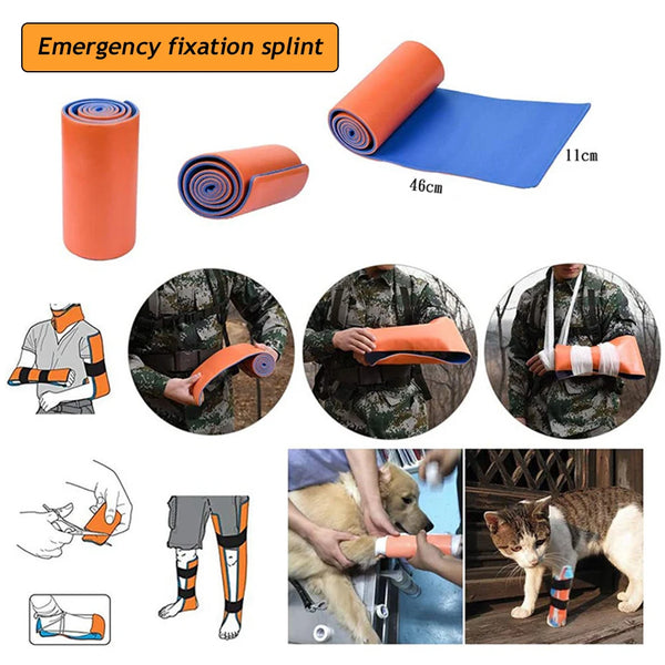First Aid Universal Aluminum Splint Roll Medical Survival Polymer For Fixture Bone Emergency Kit Outdoor Travel