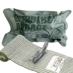 RHINO RESCUE 4/6" Israeli Style Emergency Bandage, Trauma Wound Dressing, Combat Tactical First Aid Kit IFAK Supplies