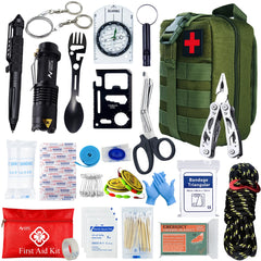 Tactical First Aid Kit – Car, Camping & Survival EDC Pouch