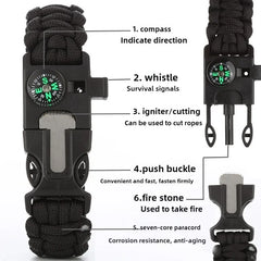 Umbrella rope survival multifunctional five in one multifunctional outdoor umbrella rope camping adventure seven core hand rope