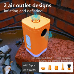 TARKA Tourist Air Pump Camping Inflating Pump Air Compressor 2 in 1 with Camplight  for Camp Matttress Swim Ring Inflatable Sofa