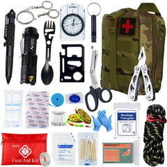 Tactical First Aid Kit – Car, Camping & Survival EDC Pouch