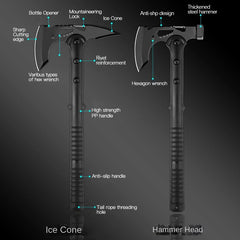 Devil's Assault Axe Beg Opening Axe Camping Axe Life-saving Axe Fire Axe Multi-function Raw Tools Outdoor Tactical Axe